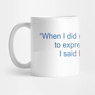 Words to express love Mug